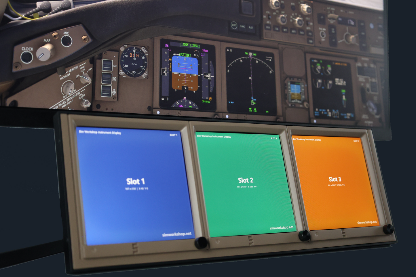 SW Instrument Display Set - flight sim cockpit display for MSFS and X-Plane
