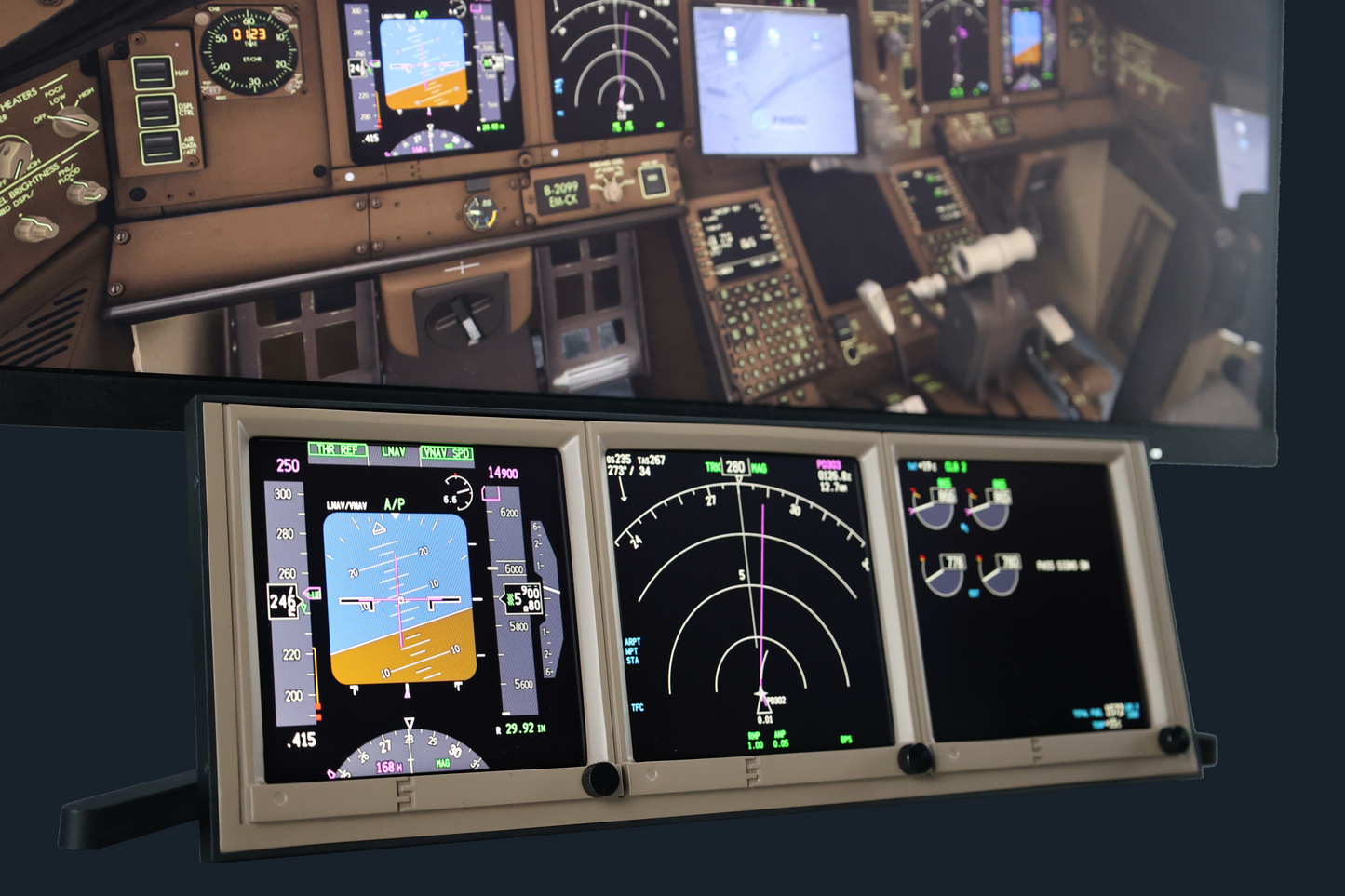 SW Instrument Display Set - flight sim cockpit display for MSFS and X-Plane