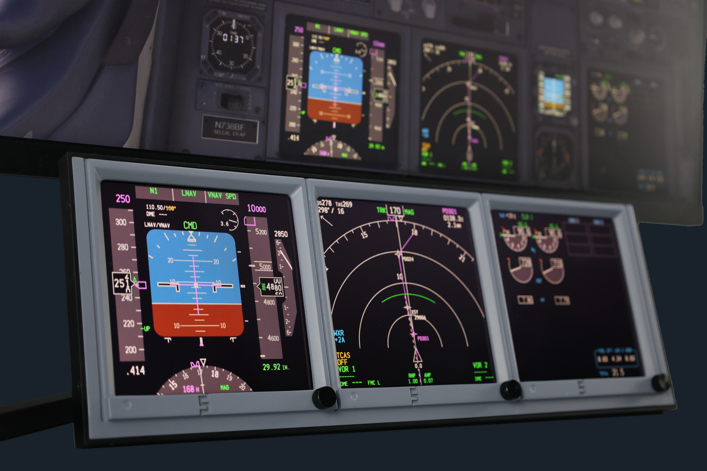 SW Instrument Display Set - flight sim cockpit display for MSFS and X-Plane