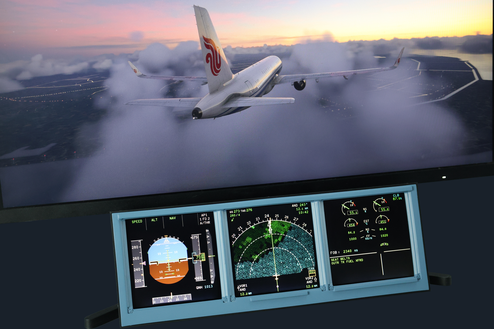SW Instrument Display Set 737 variant - Boeing cockpit instrument display for X-Plane